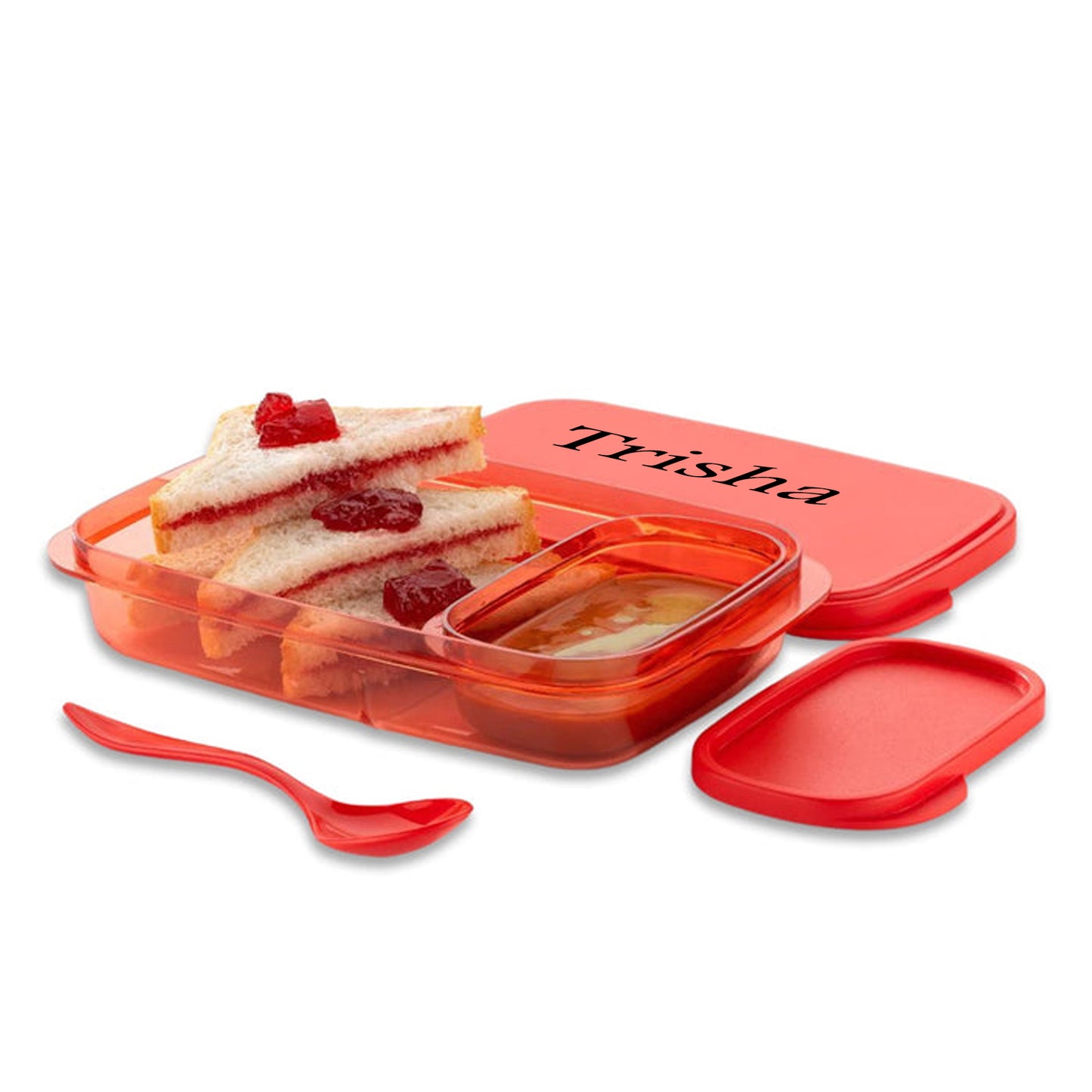 Lunch box with two separate containers