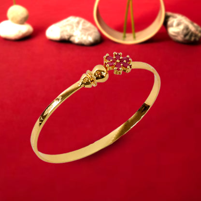 Fashion Latest Traditional Design Gold Plated Adjustable Bracelet Bangles for Women