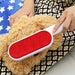 Double-sided pet hair remover brush.