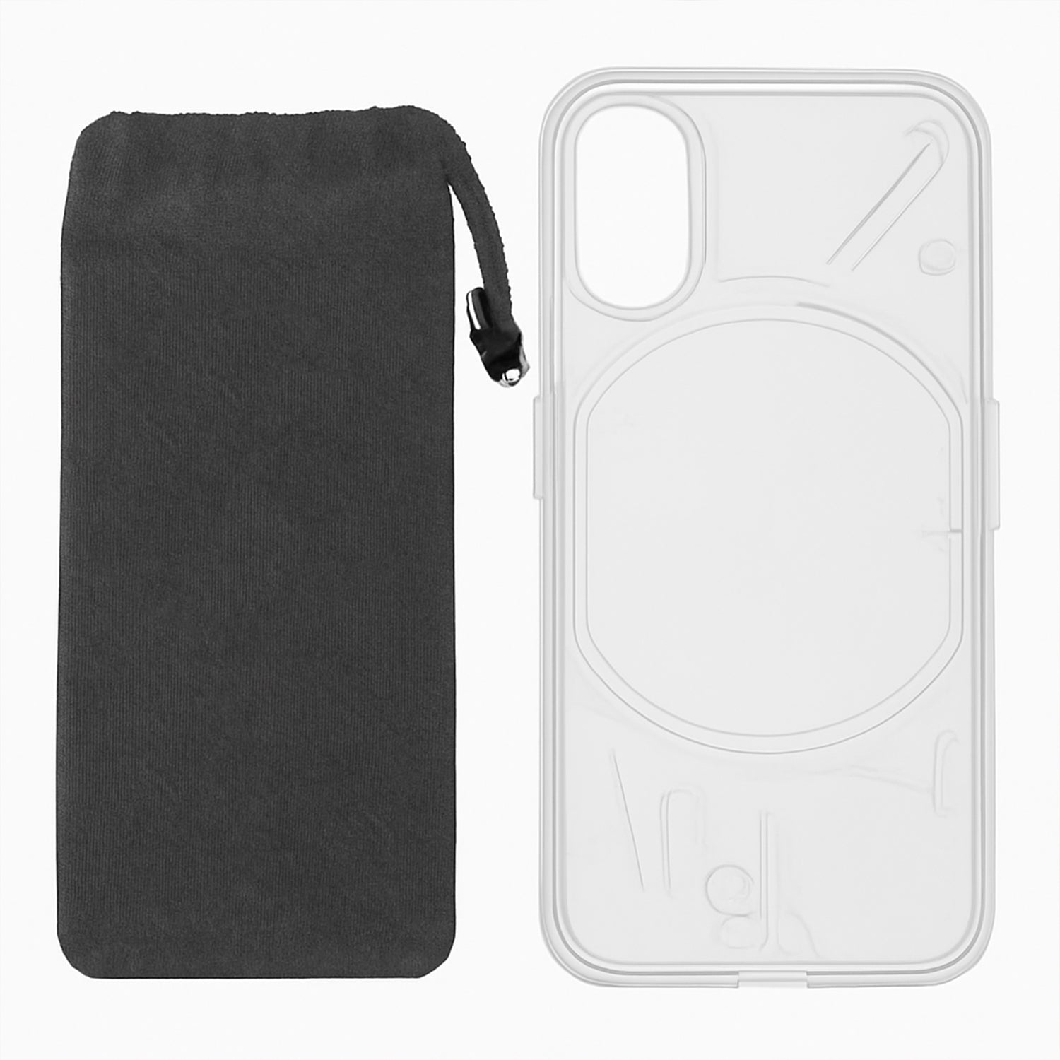 Silicone Covers With Cloth Case For Nothing Phone 2A