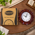 Wooden Look Wall Clock – Silent, Easy-Read for Home | VoltDesk