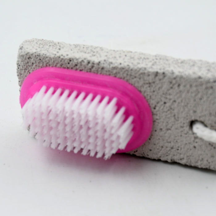 Hand and Foot Brush with pumice stone to Remove Dead Skin & Callus Stone Foot Scrubber Pedicure Brush For Dead Skin