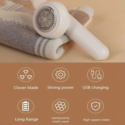 Portable Lint Remover with USB Cable (1 Pc)