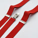 Men's fashion suspenders, elastic Y-back, button design, available in multiple sizes and colors.