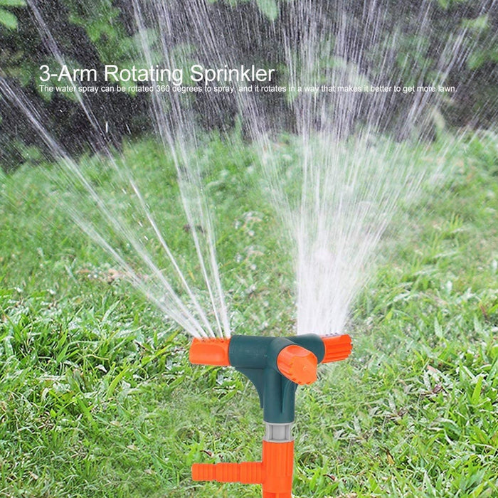 3 Arm 360° Rotating Garden Sprinkler