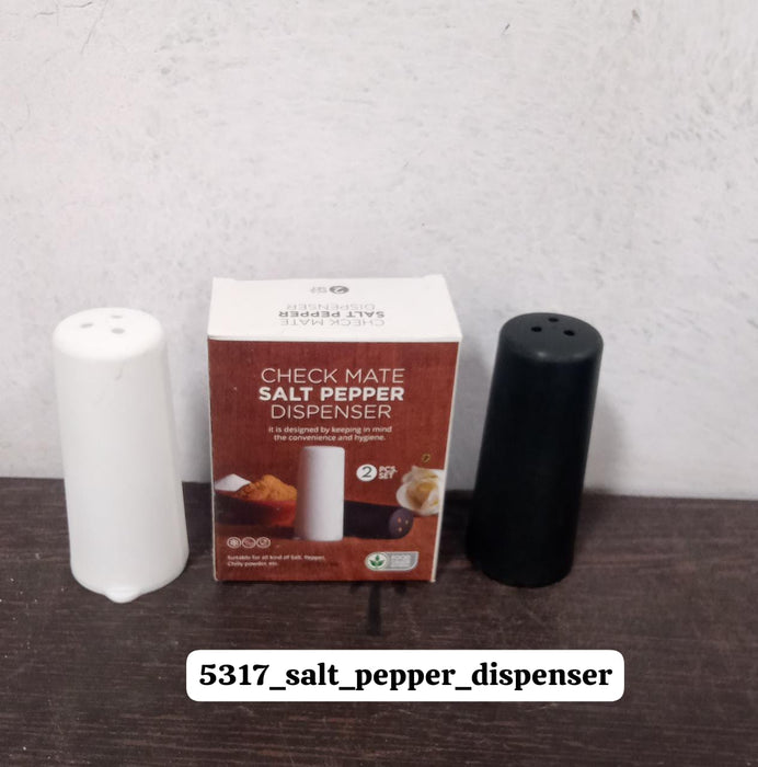 Salt Pepper Dispenser Dining Table Spice Storing Use & New Look Dispenser For Home & Hotel Use (2 Pcs Set)