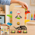 Wooden Ramp Racer – 4 Cars & Handle for Kids | Action Legion