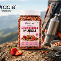 Oracle Strawberry Muesli, Crunchy Wholegrain Fruity Healthy Breakfast Cereal 400g