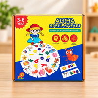 Alphabet Word Puzzle Cards Learning Toy for Spelling Practice (1 Set)