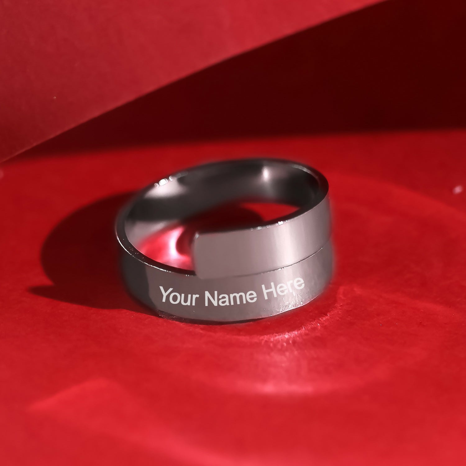 Custom Engraved Titanium Ring
