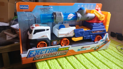 Large Truck Toys Include 2 Racing Cars+4 Ball, with Light & Sounds (Battery Not Included)