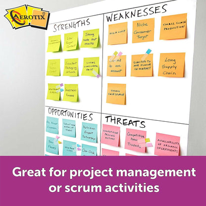 Self Sticky Notes Pad Yellow with Strong Adhesive (75×75 mm, 80 Sheets,6 Pack Combo)