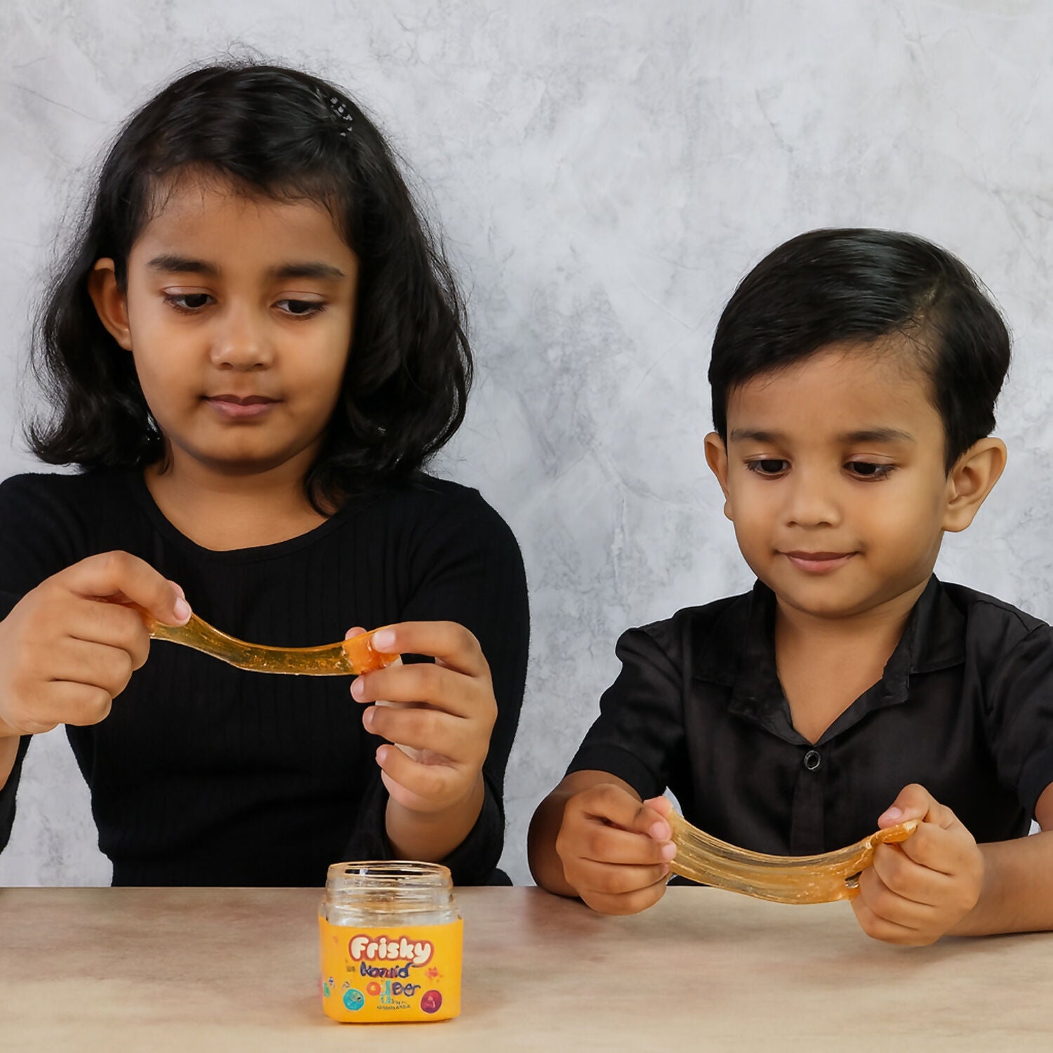 Khyati Frisky Slime Glitter Edition – Stretchable Sparkling Slime Toy in Jar Pack for Kids’ Creative Play (3+ Years)