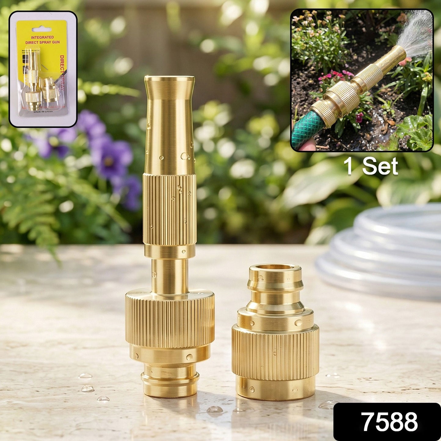 Water spray gun nozzle pack