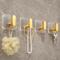 4-Piece Self-Adhesive Wall Mount Hooks for Keys, Towels, Bags & Daily Essentials