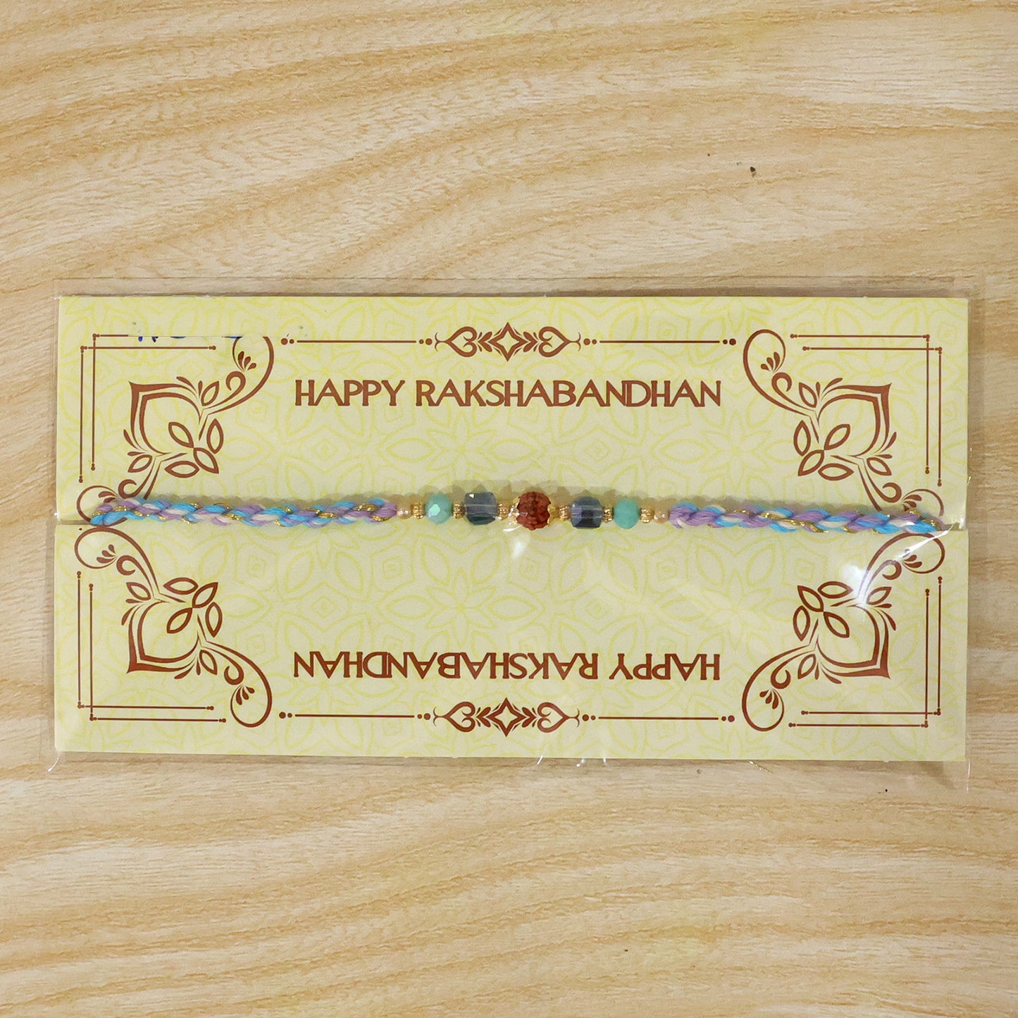 Beautiful Sparkle Designer Rakhi with Stone Work, Sleek Thread and Premium Look