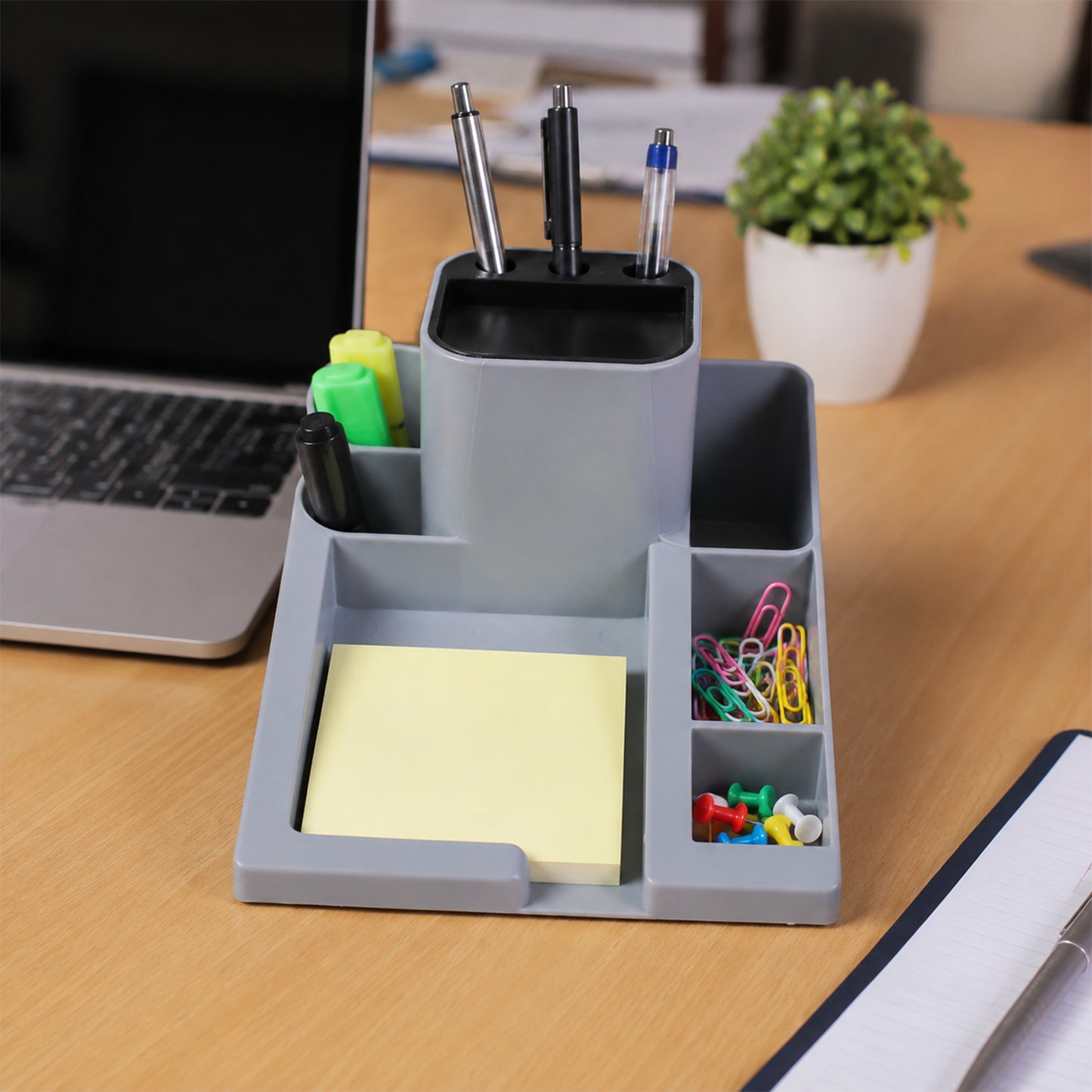 Multipurpose Desk Organizer Pen Stand with Compartments for Office & Study Table
