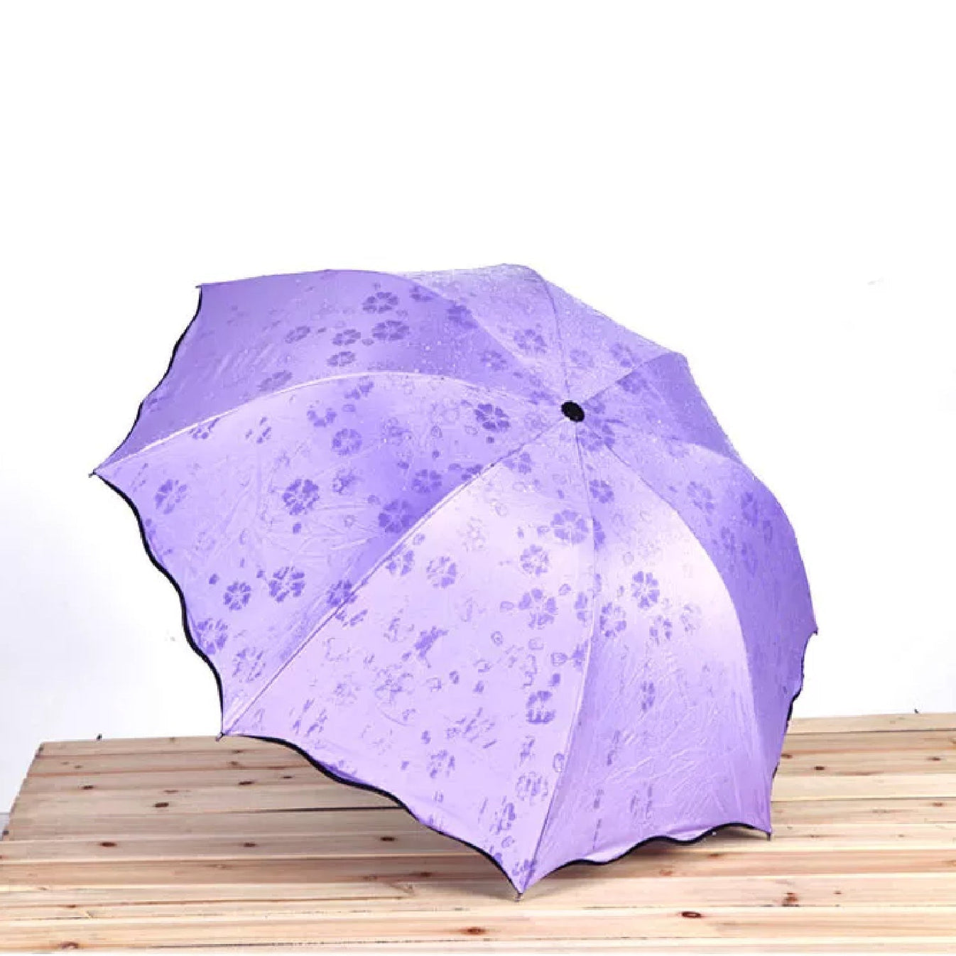 Magic Umbrella for Kids & Adults | Water-Activated Color Changing Umbrella with Floral Design, Rain Umbrella with Colorful Pattern Reveal, Fun Gift for Children, Outdoor & Travel Use - Magic Umbrella - Image 3