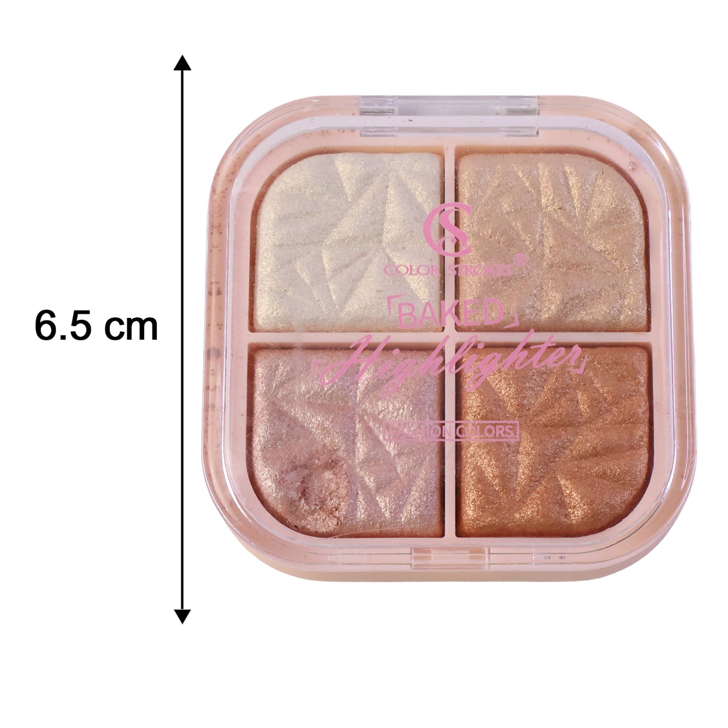 4 in 1 Baked Highlighter and Blusher Palette Shimmer Glow Makeup for Face (1 Pc)