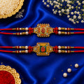 Ganesh Ji Designer Rakhi Set with Pearl Beads for Brother