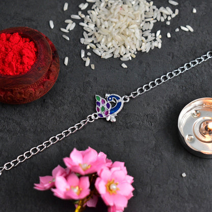 Peacock Design Rakhi, Traditional Elegance for Raksha Bandhan (10pcs)