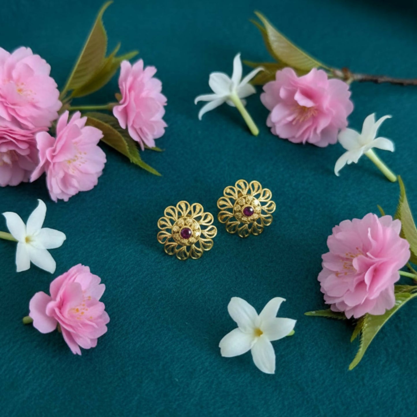 Stylish Gold Finish Traditional Jhumka | Festive Wear Earrings