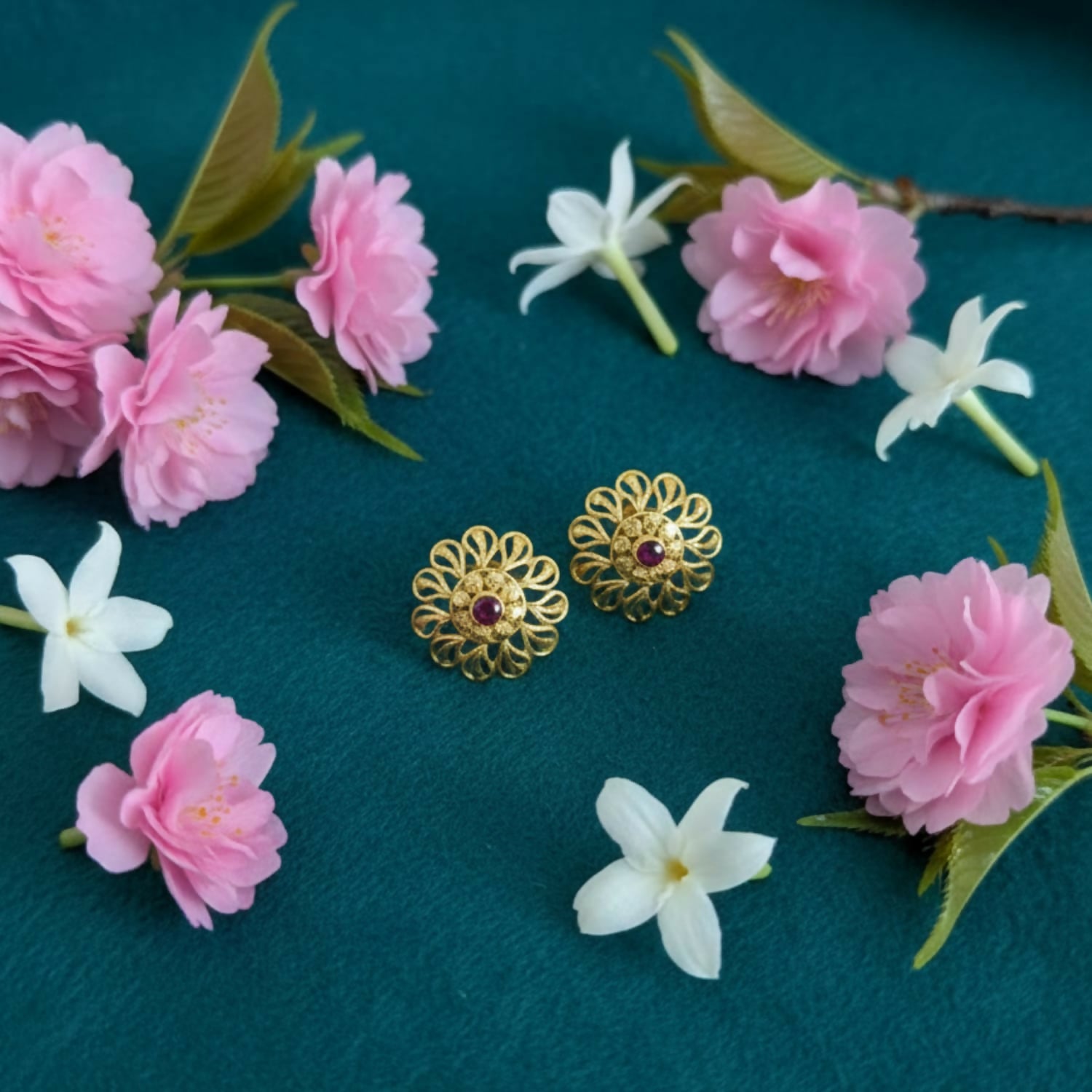 Stylish Gold Finish Traditional Jhumka | Festive Wear Earrings