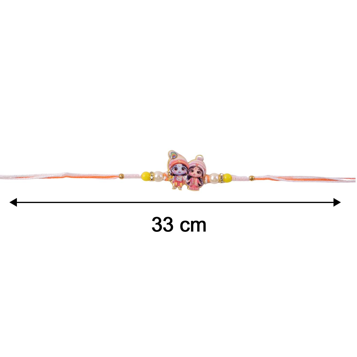 Lord Krishna Radha Rakhi Devotional Gift for Brother (10pcs)