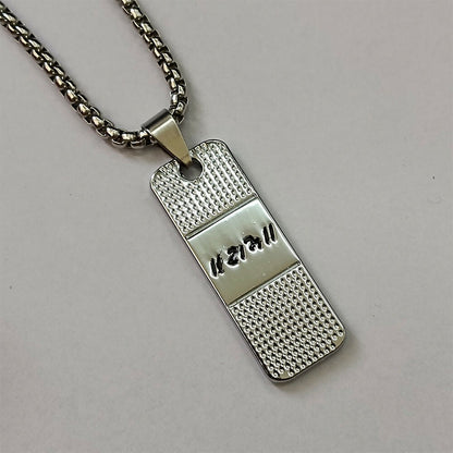 Silver Plated Ram Chain Pendant