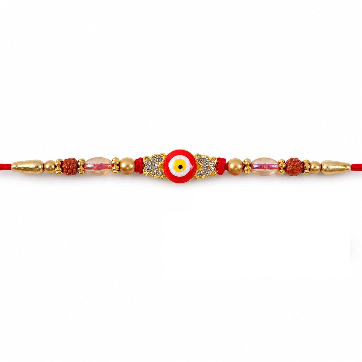 Evil Eye Rakhi for Brother Beaded Traditional Charm (5pcs)