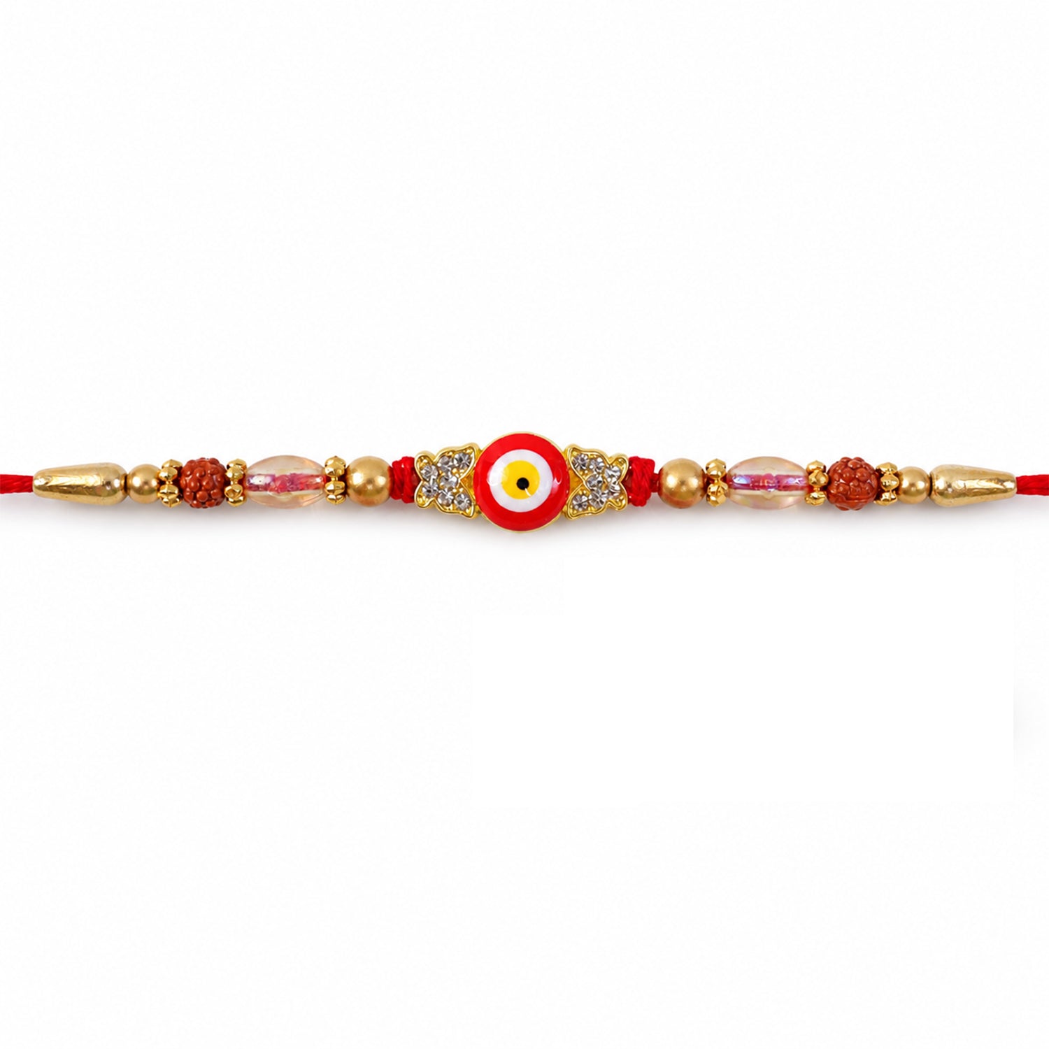 Evil Eye Rakhi for Brother Beaded Traditional Charm (5pcs)