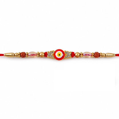 Evil Eye Rakhi for Brother Beaded Traditional Charm (10pcs)