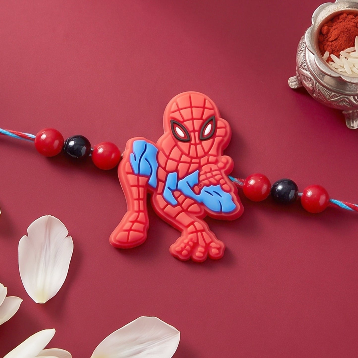 Action Hero Kids Rakhi with Fun Beaded Character Design Style (10pcs)