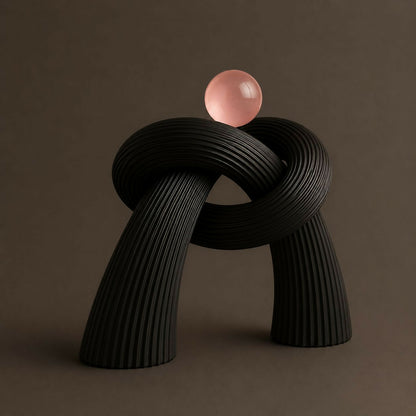 Decorative modern resin sculpture for offices and living rooms, minimalist style