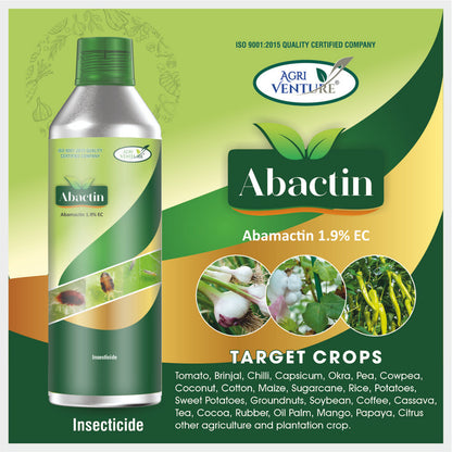 AgriVenture ABACTIN (Abamactin 1.9% EC) Abactin is a broad spectrum miticide and insecticide(1 LTR)