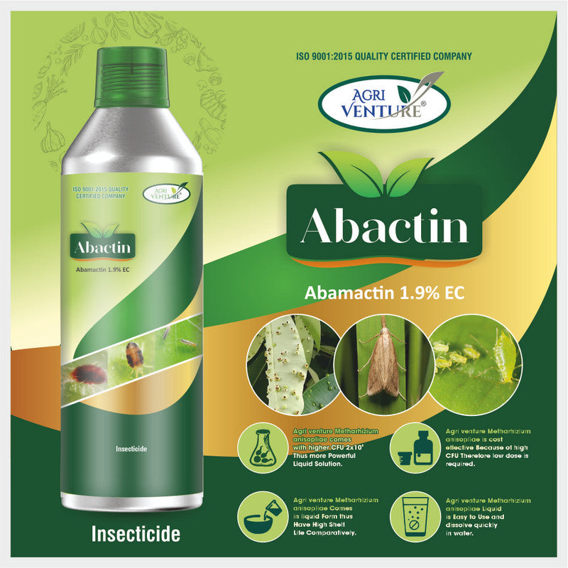 AgriVenture ABACTIN (Abamactin 1.9% EC) Abactin is a broad spectrum miticide and insecticide(1 LTR)