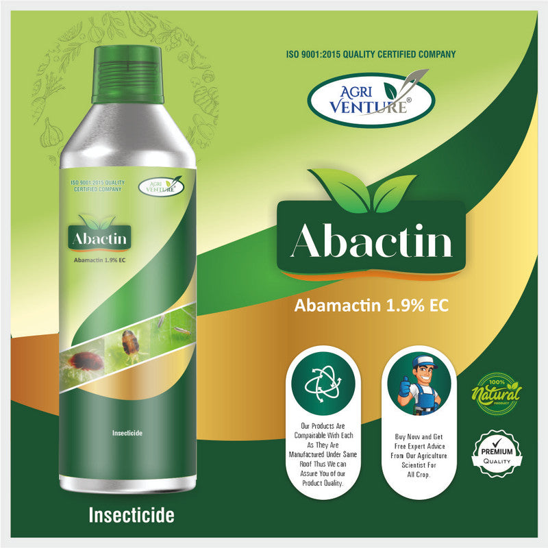 AgriVenture ABACTIN (Abamactin 1.9% EC) Abactin is a broad spectrum miticide and insecticide(1 LTR)