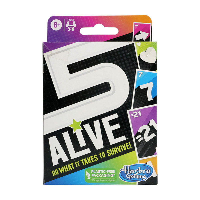 Family enjoying 5 Alive Card Game together