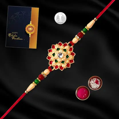 flower rakhi set
