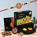 DeoDap Rakhi Combo for Brother with Chocolate Almond (32-GM)Rakhi Set | Assorted Gift Box