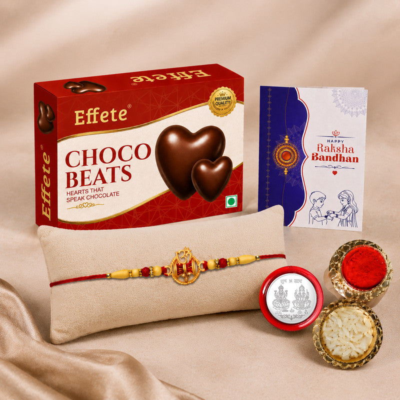 Rakhi Combo for Brother with Chocolate Beats (32-GM)Rakhi Gift | Assorted Gift Box