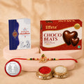 Rakhi Combo for Brother with Chocolate Beats (32-GM)Rakhi Gift | Assorted Gift Box