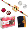Rakhi Combo for Brother with Chocolate Magic(32-GM)Rakhi Gift | Assorted Gift Box