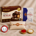 Rakhi Combo for Brother with Chocolate Magic(32-GM)Rakhi Gift | Assorted Gift Box