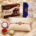 Rakhi Combo for Brother with Chocolate Magic(32-GM)Rakhi Gift | Assorted Gift Box