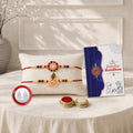 periapt Designer Rakhi Combo Gift For Brother | Coin | Roli & Chawal | Greeting Card