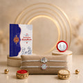 periapt Bracelet Rakhi Combo Gift For Brother | Coin | Roli & Chawal | Greeting Card