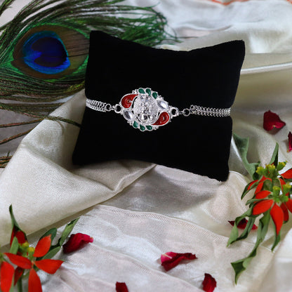 periapt Bracelet Rakhi Combo Gift For Brother | Coin | Roli & Chawal | Greeting Card