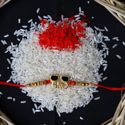 periapt Bracelet Rakhi Combo Gift For Brother | Coin | Roli & Chawal | Greeting Card