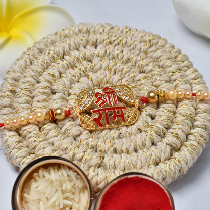 periapt Bracelet Rakhi Combo Gift For Brother | Coin | Roli & Chawal | Greeting Card
